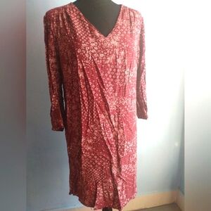 Old Navy woman's size medium paisley design long sleeve dress